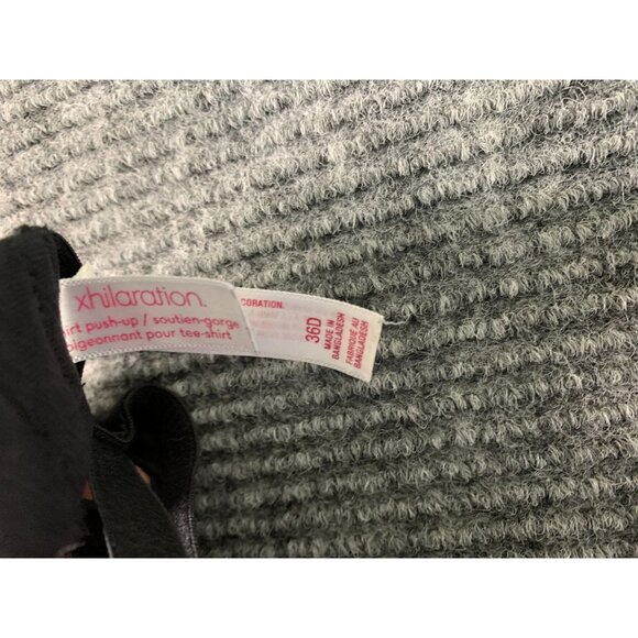 Xhilaration Womens Size 36D Black Padded Bra Tshirt Push Up Bra - Picture 4 of 5